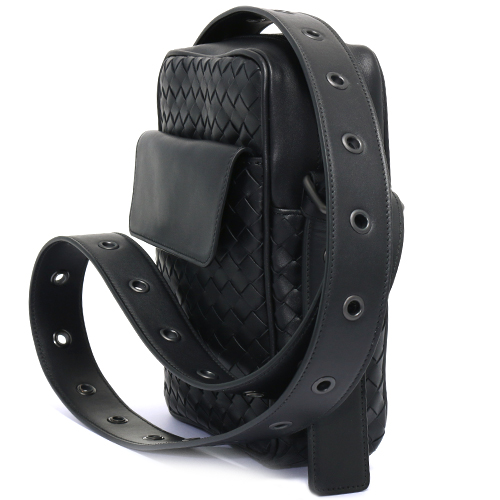 ボッテガヴェネタスーパーコピー BOTTEGA VENETA ショルダーバッグ イントレチャート ブラック 163313 V4651 1000 メンズ レディース - 商品画像 5