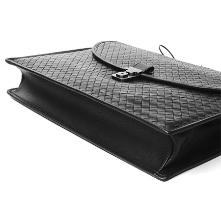 ボッテガヴェネタ/BOTTEGA VENETAバッグ イントレチャートのレザーブリーフケース /ブラック 170238 vq131 1000【秋冬】 メンズ - 商品画像 7