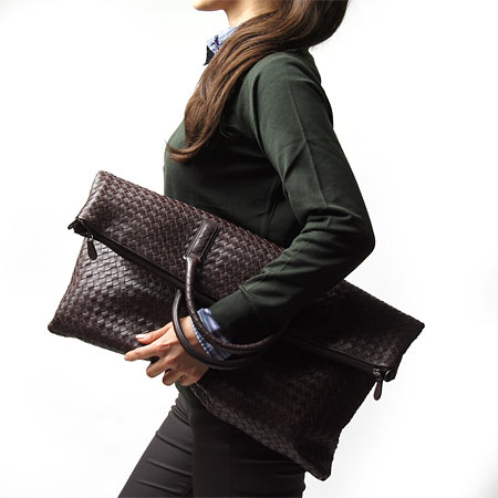ボッテガヴェネタ/BOTTEGA VENETA/ レザートートバッグ(2WAY仕様)/ブラウン193785 v0016 2072【2013春夏新作】 メンズ&レディース - 商品画像 10