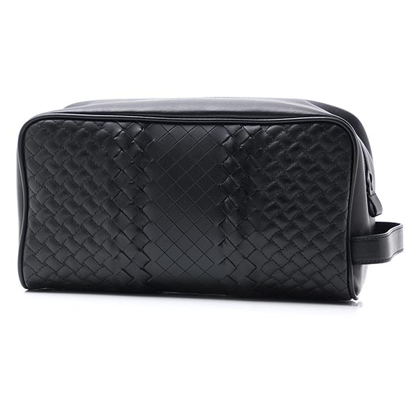 スーパーコピーボッテガヴェネタ BOTTEGA VENETA ポーチ トイレタリー ケース アメニティケース ブラック メンズ アクセサリ 革 レザー 旅行 出張 トラベル 244706 vv341 1000 VN - 商品画像 7