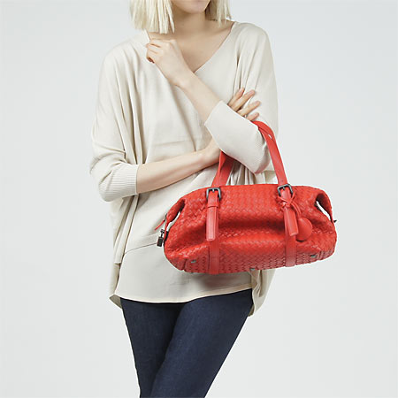 スーパーコピーバッグボッテガヴェネタ/BOTTEGA VENETA/ レザーボストンバッグ/モンテーニュバッグ /NEW RED 272801 v0016 6577【2014年春夏新作】 レディース - 商品画像 4
