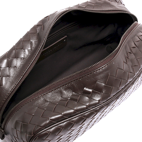 ボッテガヴェネタコピー バッグ BOTTEGA VENETA セカンドバッグ メンズ レザー ダークブラウン 244706 V4651 2040 EBANO - 商品画像 4