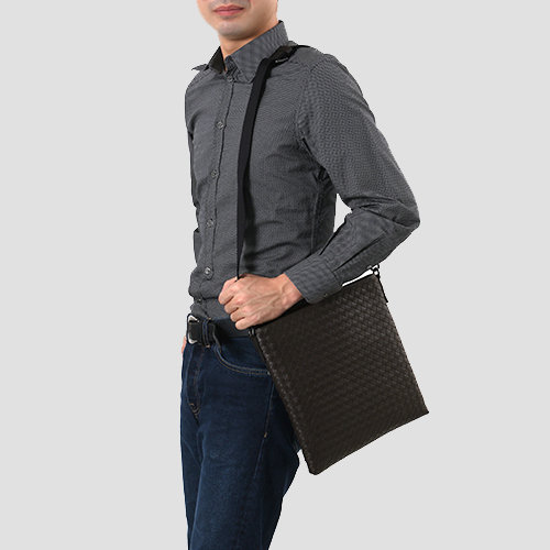 ボッテガヴェネタスーパーコピー BOTTEGA VENETA ショルダーバッグ イントレチャート 【INTRECCIATO】 ダークブラウン 276357 V465C 2078 メンズ - 商品画像 1