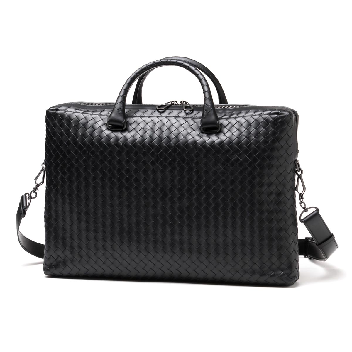 ボッテガヴェネタ/BOTTEGA VENETA/ ブリーフケース(2WAY仕様)/LIGHT CALF /ネロ ブラック系354386 vq131 1000 メンズ - 商品画像 7