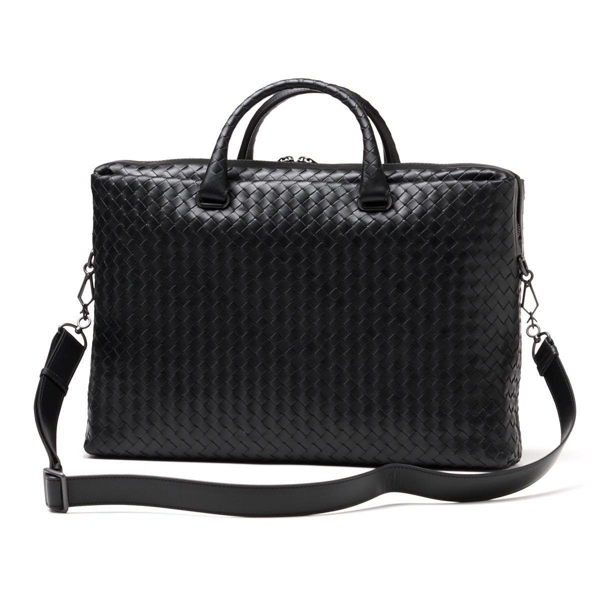ボッテガヴェネタ/BOTTEGA VENETA/ ブリーフケース(2WAY仕様)/LIGHT CALF /ネロ ブラック系354386 vq131 1000 メンズ - 商品画像 9