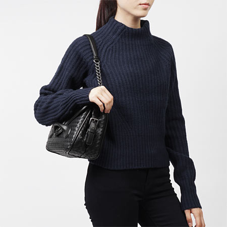 ボッテガヴェネタスーパーコピーBOTTEGA VENETA ショルダーバッグ/リアルト NAPPA /ネロ ブラック 363799 v0016 8175 - 商品画像 4
