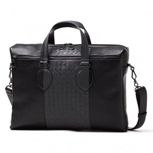 ボッテガヴェネタ/BOTTEGA VENETAコピー ブリーフケース(2WAY仕様) WASHED NAPPA ネロ×ミディアムグレー ブラック系 368061 vaot1 8660 メンズ - 商品画像 2
