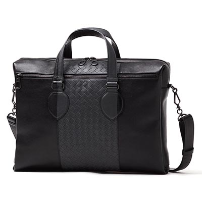 ボッテガヴェネタ/BOTTEGA VENETAコピー ブリーフケース(2WAY仕様) WASHED NAPPA ネロ×ミディアムグレー ブラック系 368061 vaot1 8660 メンズ - 商品画像 7