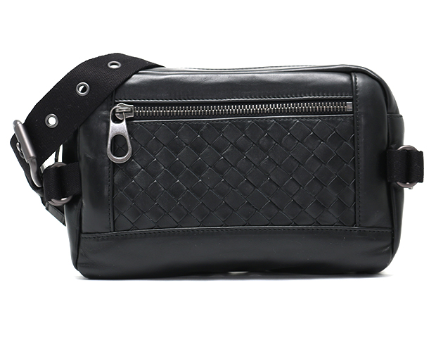 ボッテガヴェネタ BOTTEGA VENETA ウエストバッグ イントレチャート ブラック 368899 VQ121 1000 2015年春夏新作 メンズ - 商品画像 8