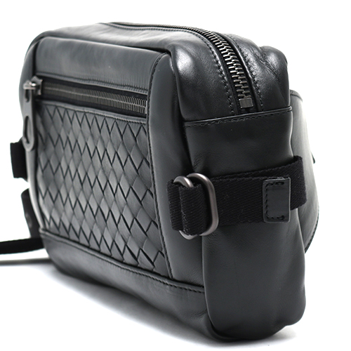 ボッテガヴェネタ BOTTEGA VENETA ウエストバッグ イントレチャート ブラック 368899 VQ121 1000 2015年春夏新作 メンズ - 商品画像 6