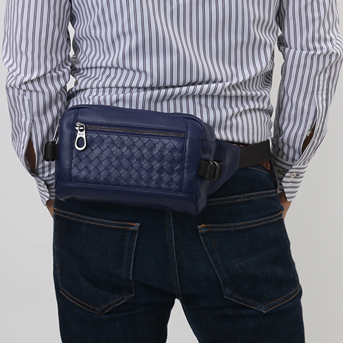 ボッテガヴェネタスーパーコピー BOTTEGA VENETA ウエストバッグ イントレチャート 【INTRECCIATO】 アトランティックブルー 368899 VQ121 4169 メンズ - 商品画像 6