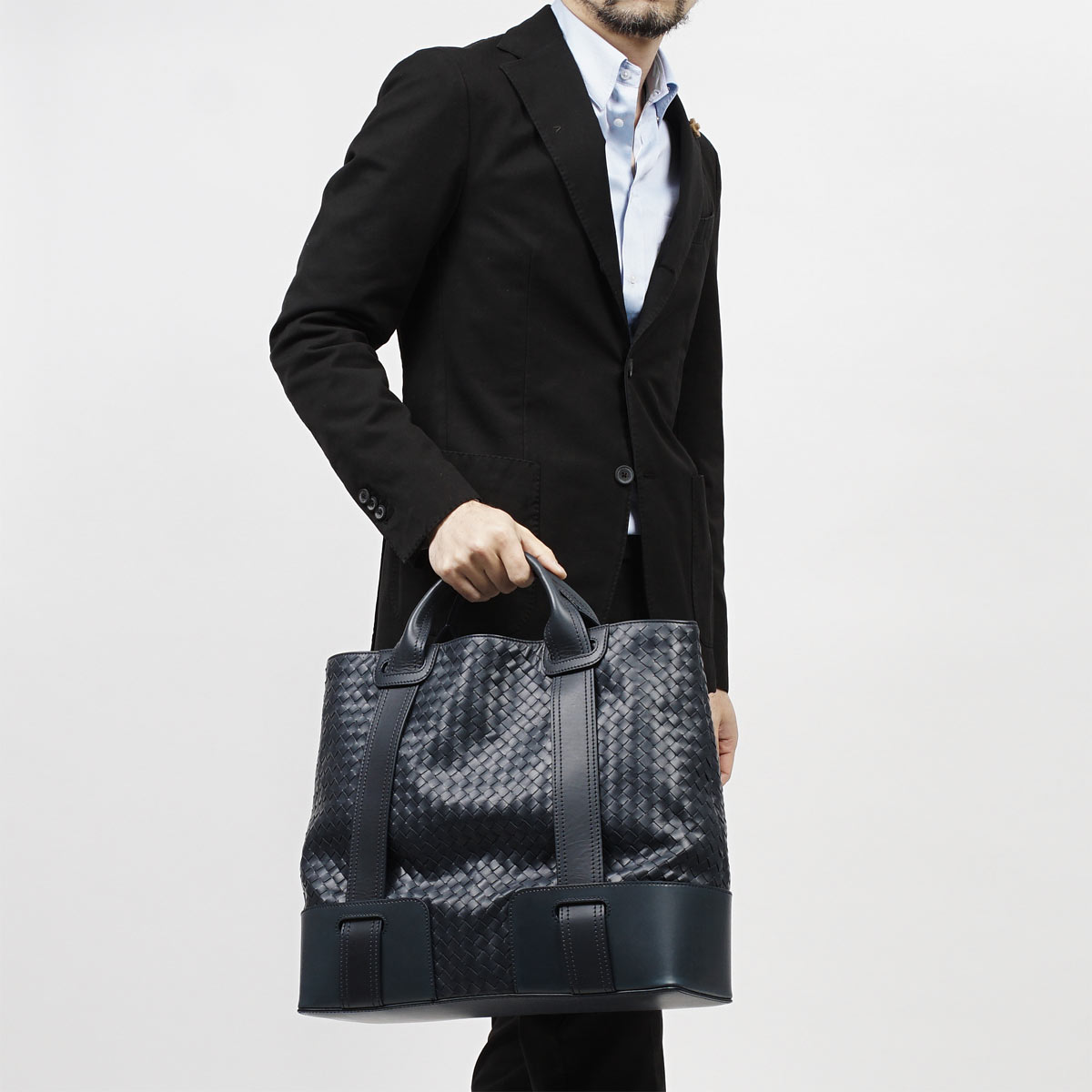 ボッテガヴェネタ/BOTTEGA VENETAスーパーコピー トートバッグ/LEGGERO /プリュッセ ブルー系 374391 vq136 4058 メンズ - 商品画像 4