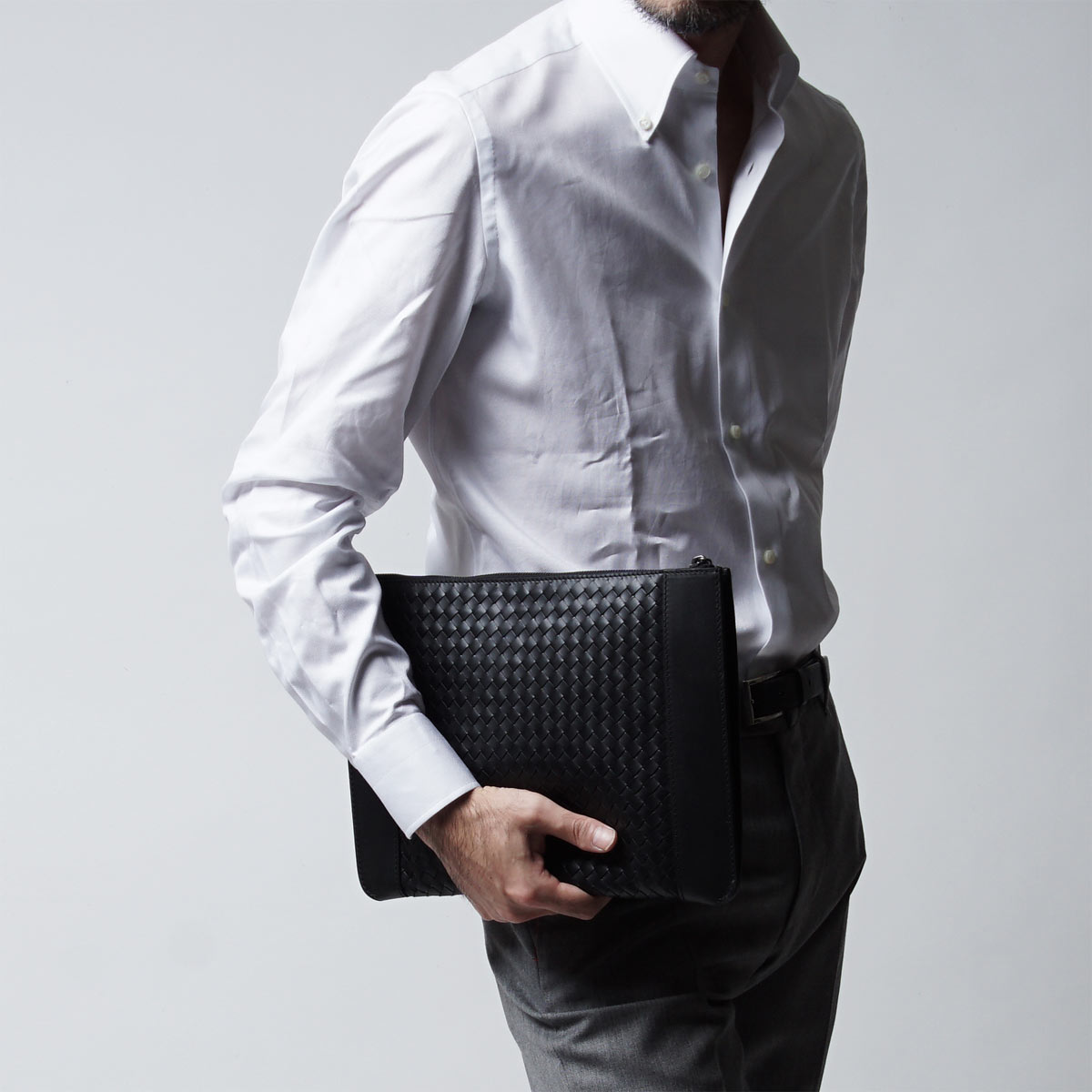 ボッテガヴェネタ/BOTTEGA VENETA ドキュメントケース LEGGERO ネロ ブラック系 375091 vq136 1000 メンズ - 商品画像 7