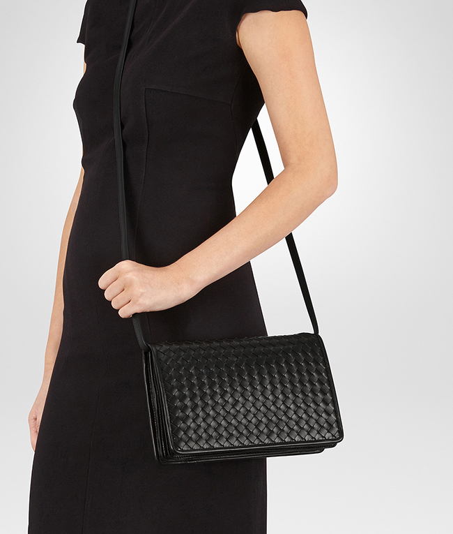 ボッテガ・ヴェネタコピー ネロ イントレチャート ナッパ クラッチバッグ 402503V00168175 - 商品画像 4