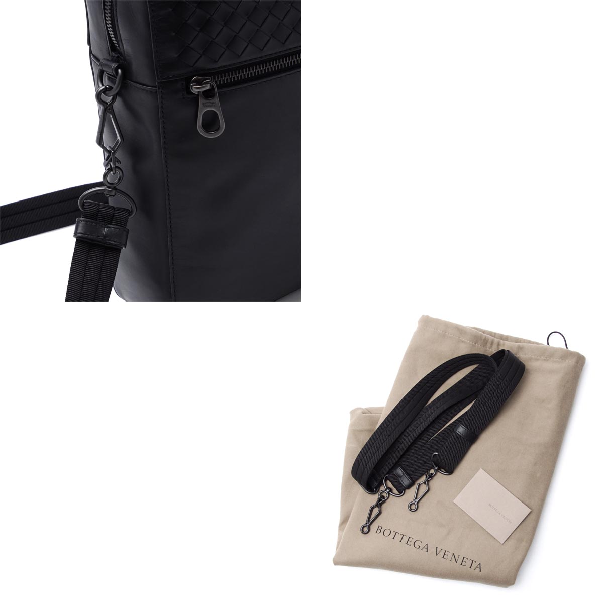 ボッテガヴェネタ/BOTTEGA VENETA ブリーフケース(2WAY仕様) MATT CALF NERO ブラック系 405557 vm404 1000 メンズ - 商品画像 5