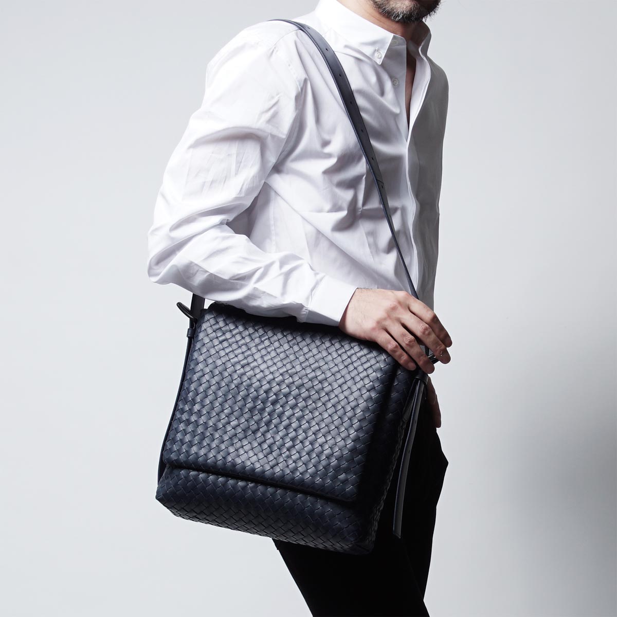 ボッテガヴェネタ/BOTTEGA VENETAスーパーコピー ショルダーバッグ LEGGERO プリュッセ ブルー系 406275 vq131 4058 メンズ - 商品画像 8