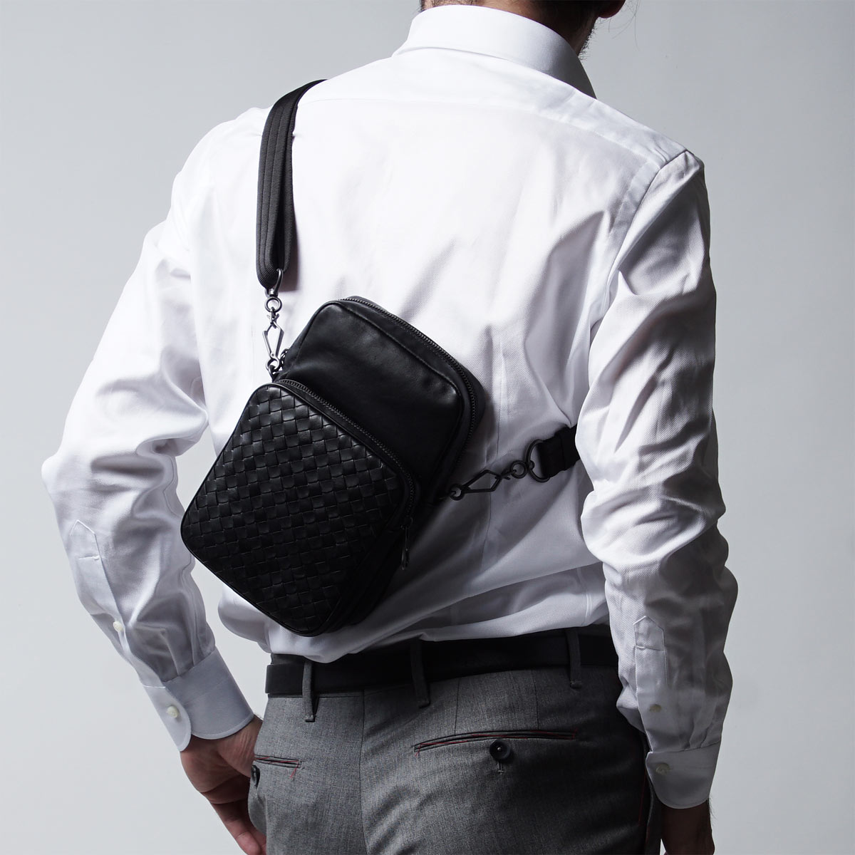 ボッテガヴェネタ/BOTTEGA VENETAスーパーコピー ショルダーバッグ EXTRA LIGHT ネロ ブラック系 407385 vaxt1 1000 メンズ - 商品画像 10