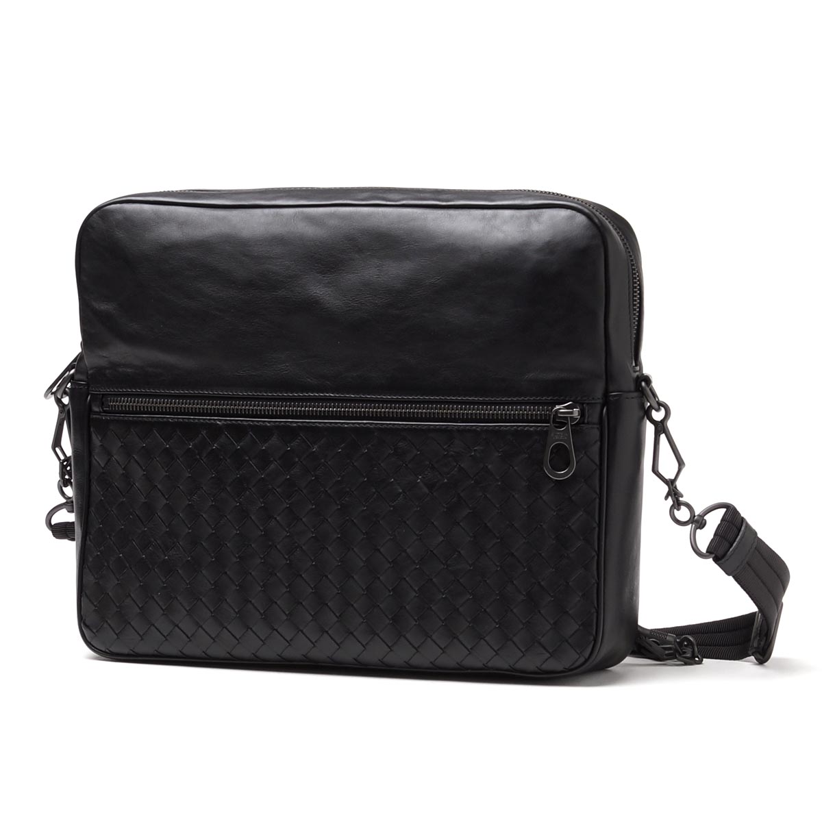 ボッテガヴェネタ/BOTTEGA VENETA メッセンジャーバッグ ショルダーバッグ(2WAY仕様) EXTRA LIGHT ネロ ブラック系 407638 vaxt1 1000 メンズ - 商品画像 8