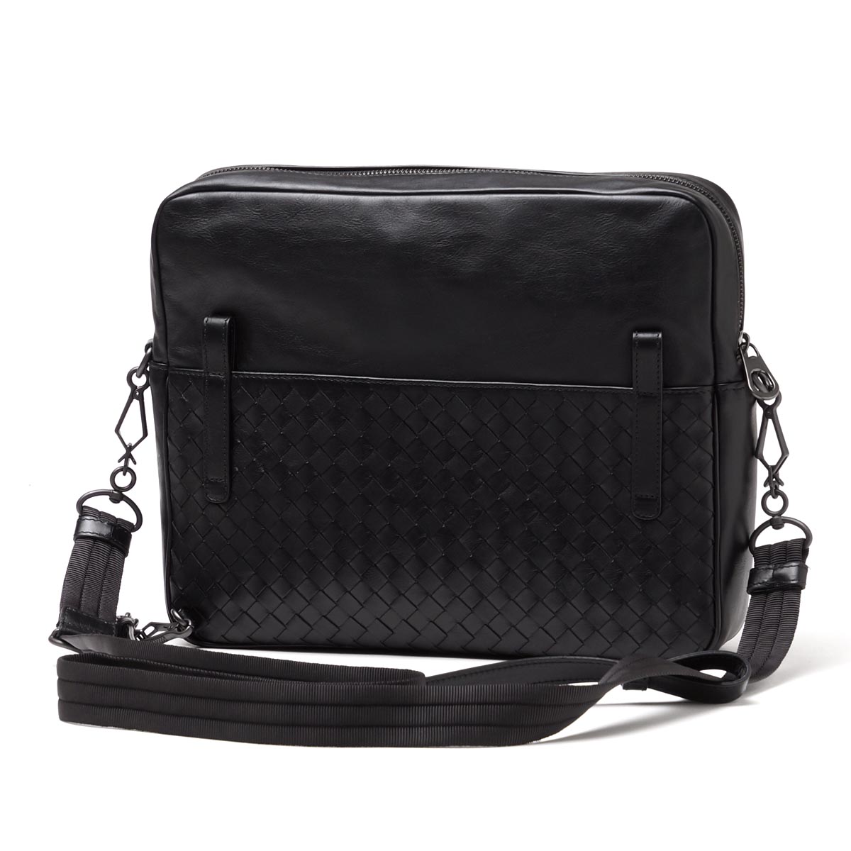 ボッテガヴェネタ/BOTTEGA VENETA メッセンジャーバッグ ショルダーバッグ(2WAY仕様) EXTRA LIGHT ネロ ブラック系 407638 vaxt1 1000 メンズ - 商品画像 6