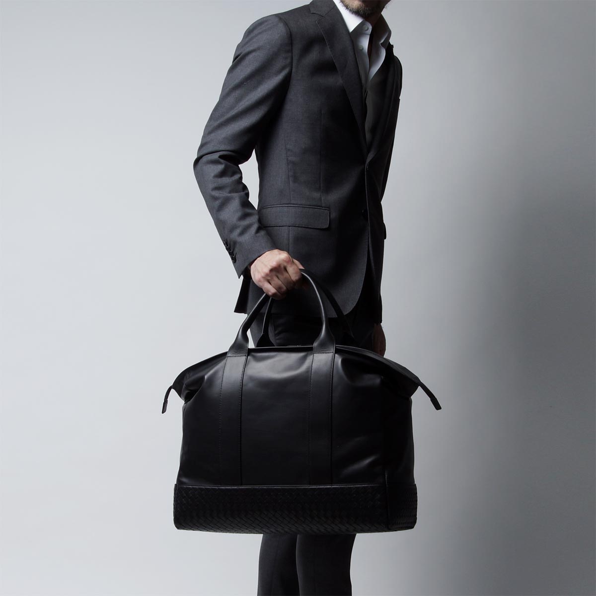 ボッテガヴェネタ/BOTTEGA VENETA ボストンバッグ MATT CALF NERO ブラック系 410784 vm402 1000 メンズ - 商品画像 7