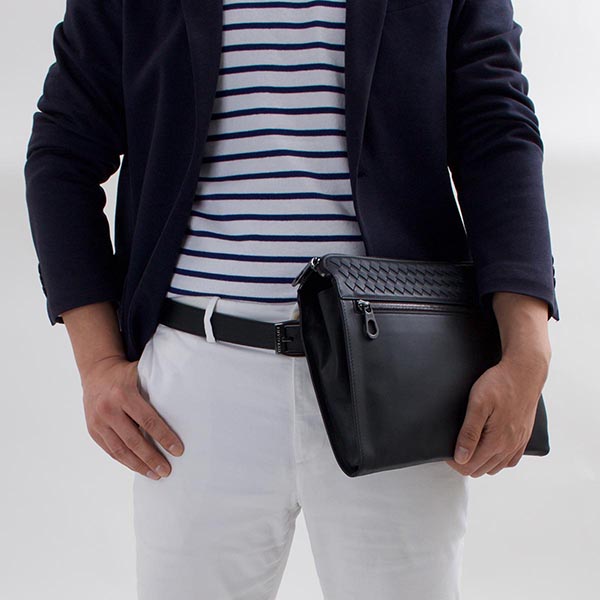 BOTTEGA VENETAスーパーコピー セカンドバッグ イントレチャート INTRECCIATO ブラック 441573 VM402 1000 メンズ - 商品画像 4