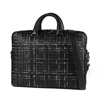 ボッテガヴェネタコピー ビジネスバッグ イントレチャート レザー ブリーフケース 481087 BOTTEGA VENETA ボッテガ バッグ メンズ 2WAYショルダーバッグ - 商品画像 6