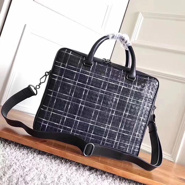 ボッテガヴェネタコピー ビジネスバッグ イントレチャート レザー ブリーフケース 481087 BOTTEGA VENETA ボッテガ バッグ メンズ 2WAYショルダーバッグ - 商品画像 7
