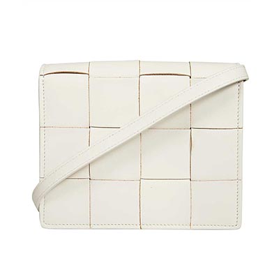 ボッテガヴェネタスーパーコピー BOTTEGA VENETA クロスボディバッグ ショルダーバッグ肩掛け 斜め掛け クラッチ ホワイト レディース 574051 VBOX1 9644 - 商品画像 4