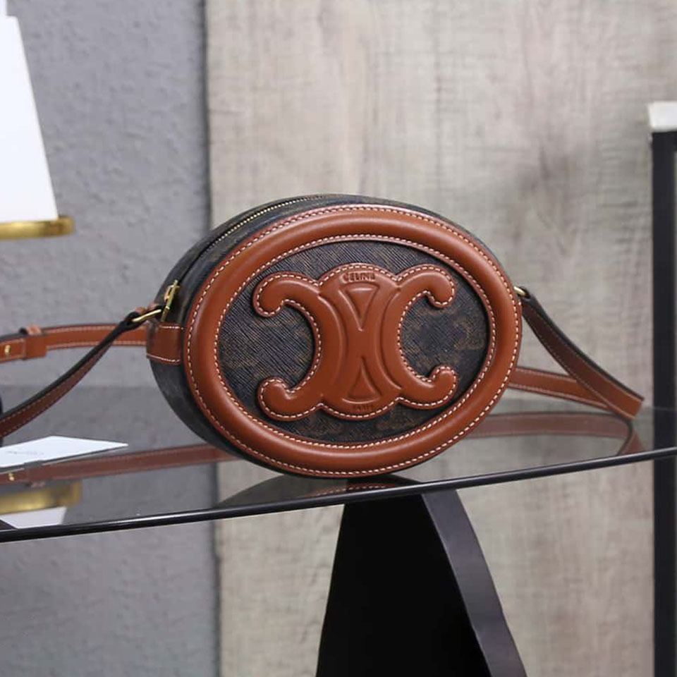 セリーヌ コピー CUIR TRIOMPHE オーバル ミニバッグ 101703 - 商品画像 8