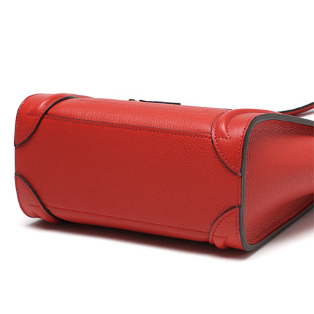 セリーヌコピーハンドバッグ(2WAY仕様)/LUGGAGE ラゲージ ナノショッパー /Coquelicot レッド系16824 3dru 25co レディース - 商品画像 6