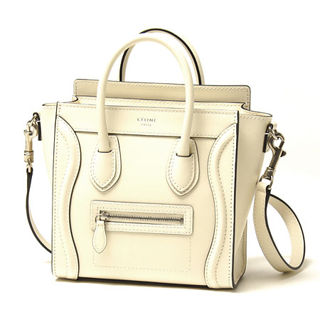 セリーヌ/CELINE/ レザー ハンドバッグ（2ＷＡＹ仕様）/LUGGEGE ラゲージ ナノショッパー /Ivory16824 3lba 011v【春夏】 レディース - 商品画像 8