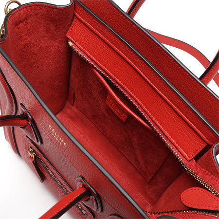 セリーヌコピーハンドバッグ(2WAY仕様)/LUGGAGE ラゲージ ナノショッパー /Coquelicot レッド系16824 3dru 25co レディース - 商品画像 9