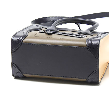 セリーヌコピー レザーハンドバッグ(2WAY仕様)/LUGGAGE/ラゲージ ナノショッパー /Anthracite 16824 3ssb 10an - 商品画像 6