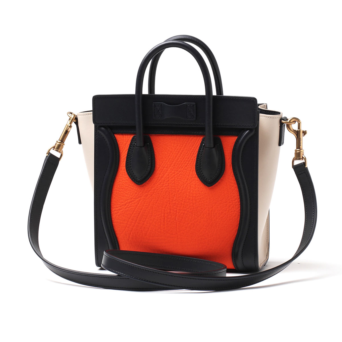 セリーヌスーパーコピーハンドバッグ(2WAY仕様)/LUGGAGE/ラゲージ ナノショッパー LEATHER /Bright Orange マルチカラー系16824 3xsa 20bq レディース - 商品画像 10