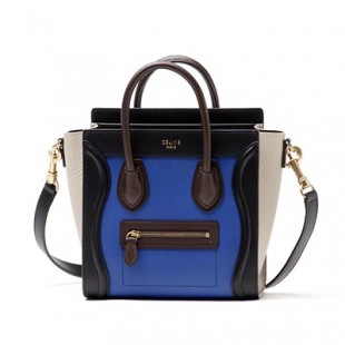 セリーヌスーパーコピーCELINE/ ハンドバッグ(2WAY仕様)/LUGGAGE/ラゲージ ナノショッパー LEATHER /Indigo ブルー系 レディース16824 3zsc 07in - 商品画像 2