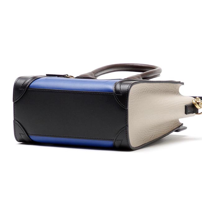 セリーヌスーパーコピーCELINE/ ハンドバッグ(2WAY仕様)/LUGGAGE/ラゲージ ナノショッパー LEATHER /Indigo ブルー系 レディース16824 3zsc 07in - 商品画像 7
