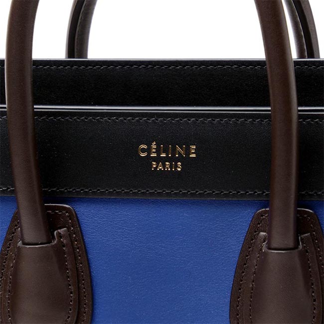 セリーヌスーパーコピーCELINE/ ハンドバッグ(2WAY仕様)/LUGGAGE/ラゲージ ナノショッパー LEATHER /Indigo ブルー系 レディース16824 3zsc 07in - 商品画像 3