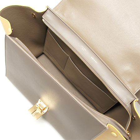 セリーヌスーパーコピー ハンドバッグ(2WAY仕様)/TRAPEZE/トラペーズ LEATHER /Butter 16954 3ttl 11bu レディース - 商品画像 9