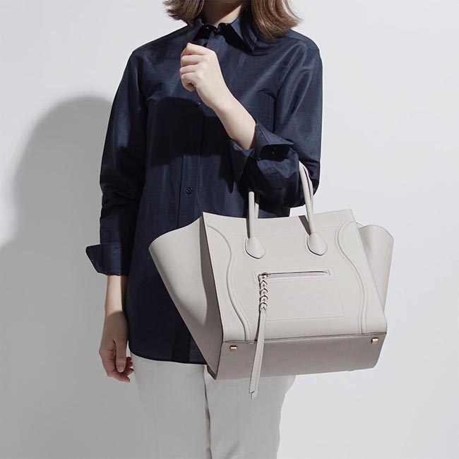 セリーヌコピー CELINE ハンドバッグ マルチカラー レディース ギフト プレゼント レザー 本革 16995 3aaf 04nc Luggage ラゲージ ファントム - 商品画像 4