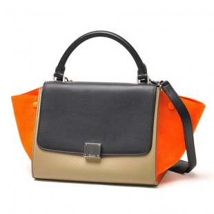 セリーヌ/CELINE/ ハンドバッグ(2WAY仕様)/Small Trapeze/トラペーズ LEATHER /Bright Orange 17468 3utm 20bq レディース - 商品画像 2