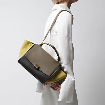 セリーヌスーパーコピー ハンドバッグ(2WAY仕様)/Small Trapeze/トラペーズ LEATHER /KHAKI グリーン系17468 3pta 15ka レディース - 商品画像 4