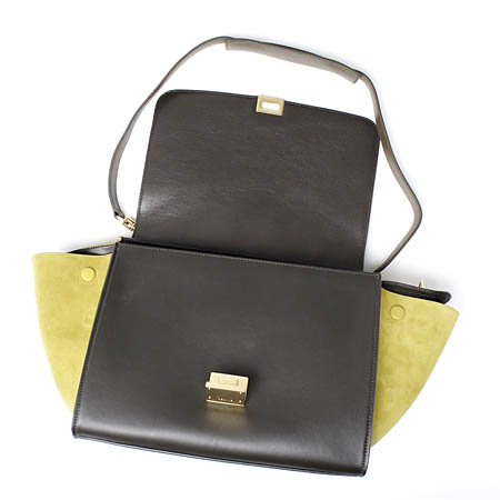 セリーヌスーパーコピー ハンドバッグ(2WAY仕様)/Small Trapeze/トラペーズ LEATHER /KHAKI グリーン系17468 3pta 15ka レディース - 商品画像 1