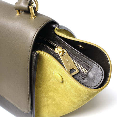 セリーヌスーパーコピー ハンドバッグ(2WAY仕様)/Small Trapeze/トラペーズ LEATHER /KHAKI グリーン系17468 3pta 15ka レディース - 商品画像 3
