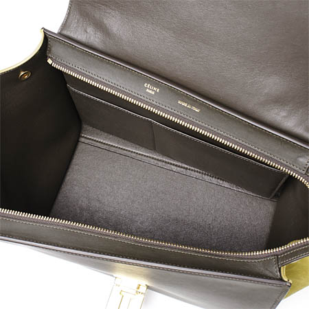 セリーヌスーパーコピー ハンドバッグ(2WAY仕様)/Small Trapeze/トラペーズ LEATHER /KHAKI グリーン系17468 3pta 15ka レディース - 商品画像 5