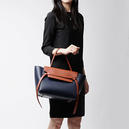 セリーヌコピー/CELINE/ ハンドバッグ/Belt Bag LEATHER /Midnight ネイビー系 17552 3vva 07mi レディース - 商品画像 4