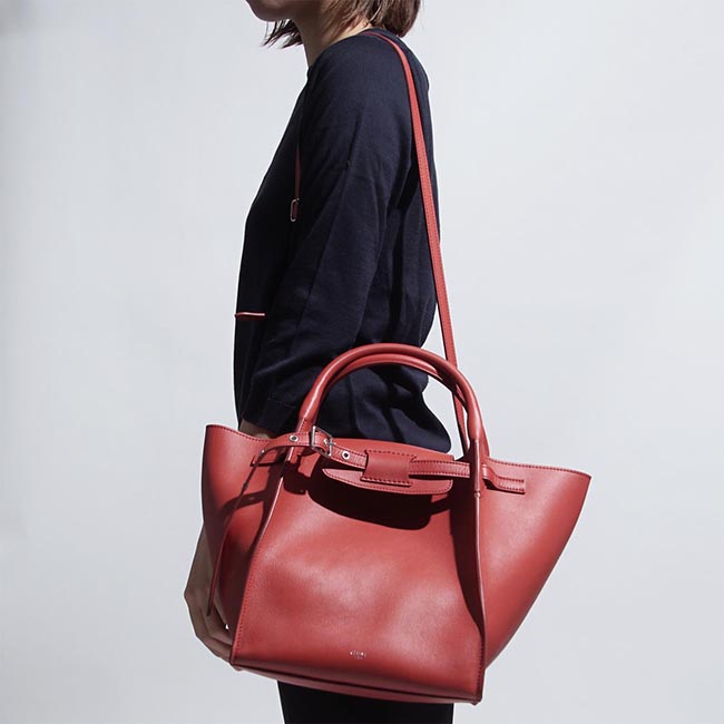セリーヌコピー CELINE トートバッグ 2WAY レッド レディース ギフト プレゼント レザー 本革 18331 3a4t 27fx Big Bag ビッグ バッグ - 商品画像 3