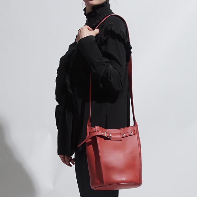セリーヌスーパーコピー CELINE ショルダーバッグ レッド レディース ギフト プレゼント レザー 本革 通勤 18334 3a4t 27fx Big Bag ビッグ バッグ - 商品画像 4