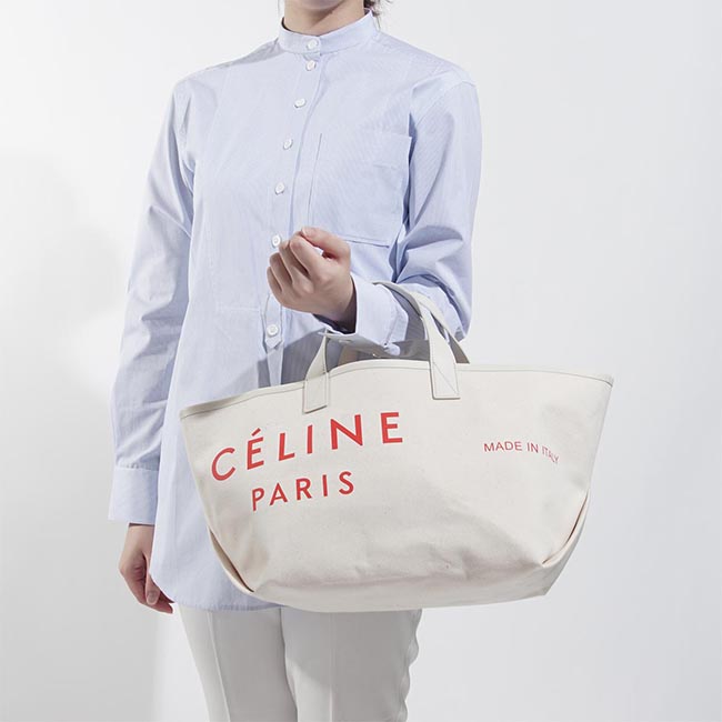 セリーヌコピー CELINE トートバッグ ベージュ レディース ギフト プレゼント 通勤 通学 18608 2b3d 27nr メイド・イン スモール - 商品画像 4