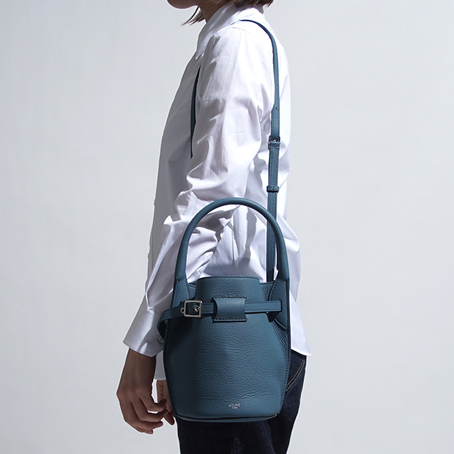 セリーヌスーパーコピー CELINE バケットバッグ 2WAY ブルー レディース ギフト プレゼント レザー 本革 通勤 18724 3a4u 07su Big Bag ビッグ バッグ - 商品画像 4