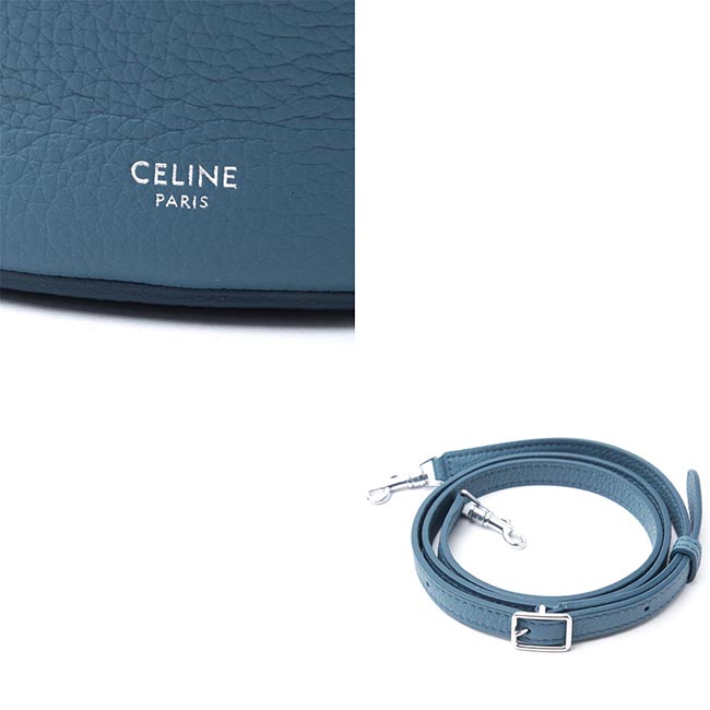 セリーヌスーパーコピー CELINE バケットバッグ 2WAY ブルー レディース ギフト プレゼント レザー 本革 通勤 18724 3a4u 07su Big Bag ビッグ バッグ - 商品画像 3